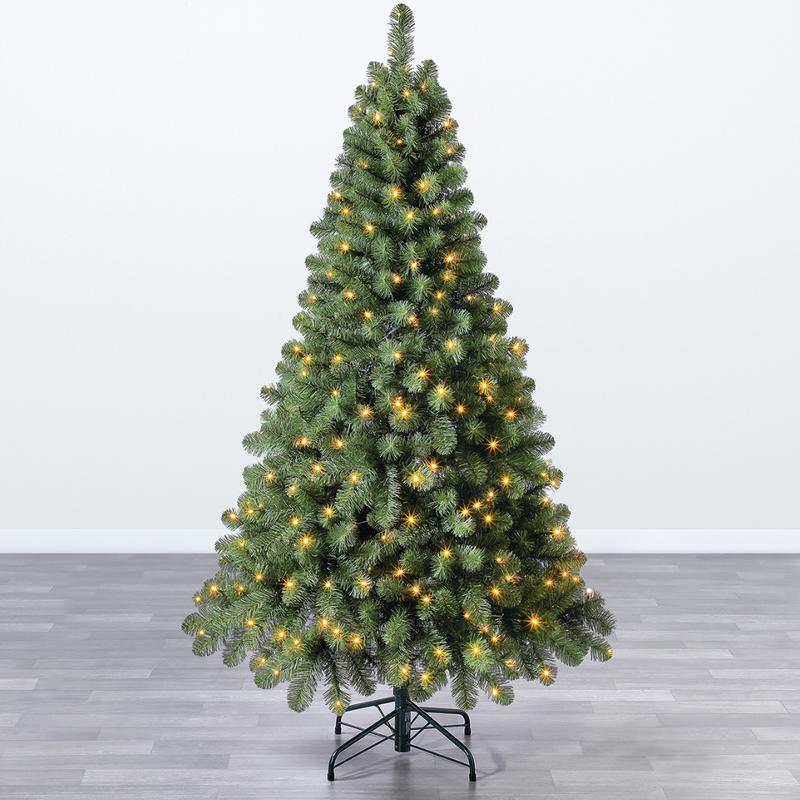 OXFORD PINE: *PRELIT* 240CM CHRISTMAS TREE