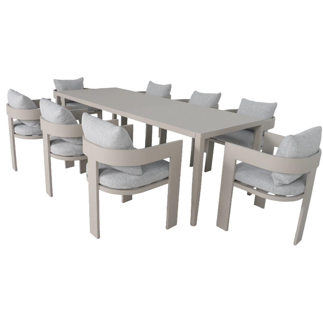 Como 8 Seater Dining Set - Light | PREORDER OCTOBER