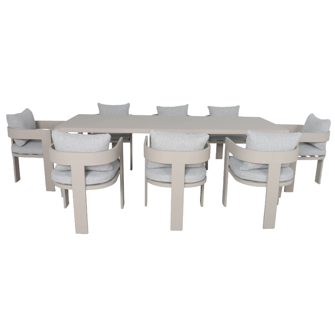 Como 8 Seater Dining Set - Light | PREORDER OCTOBER