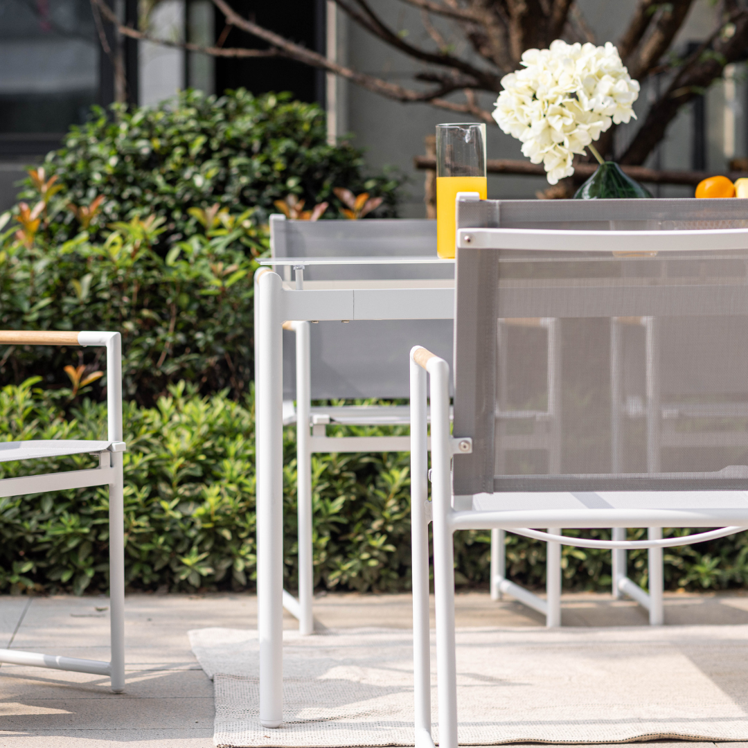 Faro 6 Seater Dining Set White