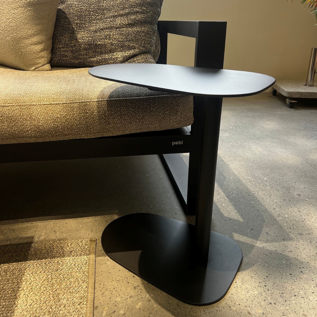 Butler Side Table Oval - Charcoal