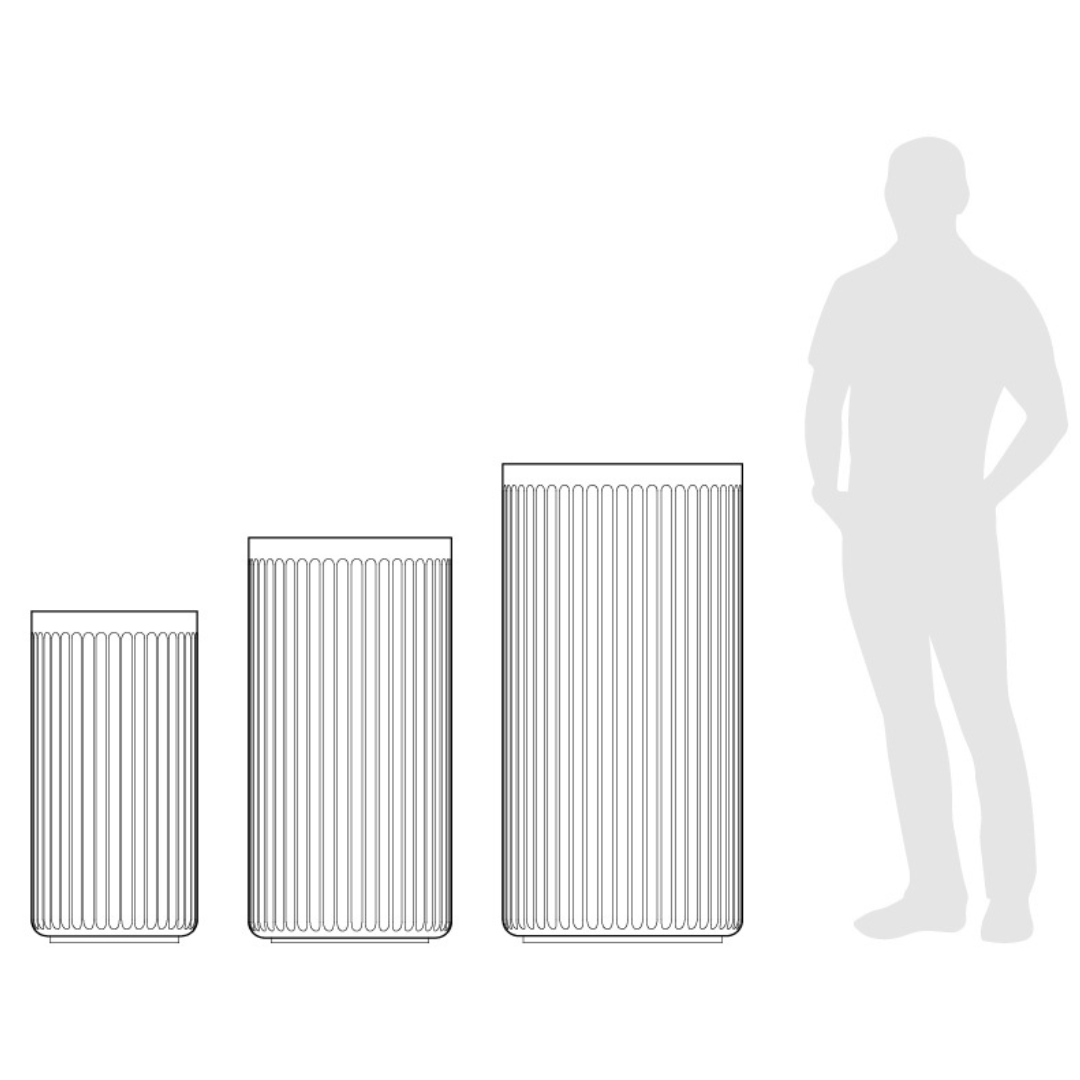 Doric Tall Planter - Natural Linen | PREORDER AUGUST