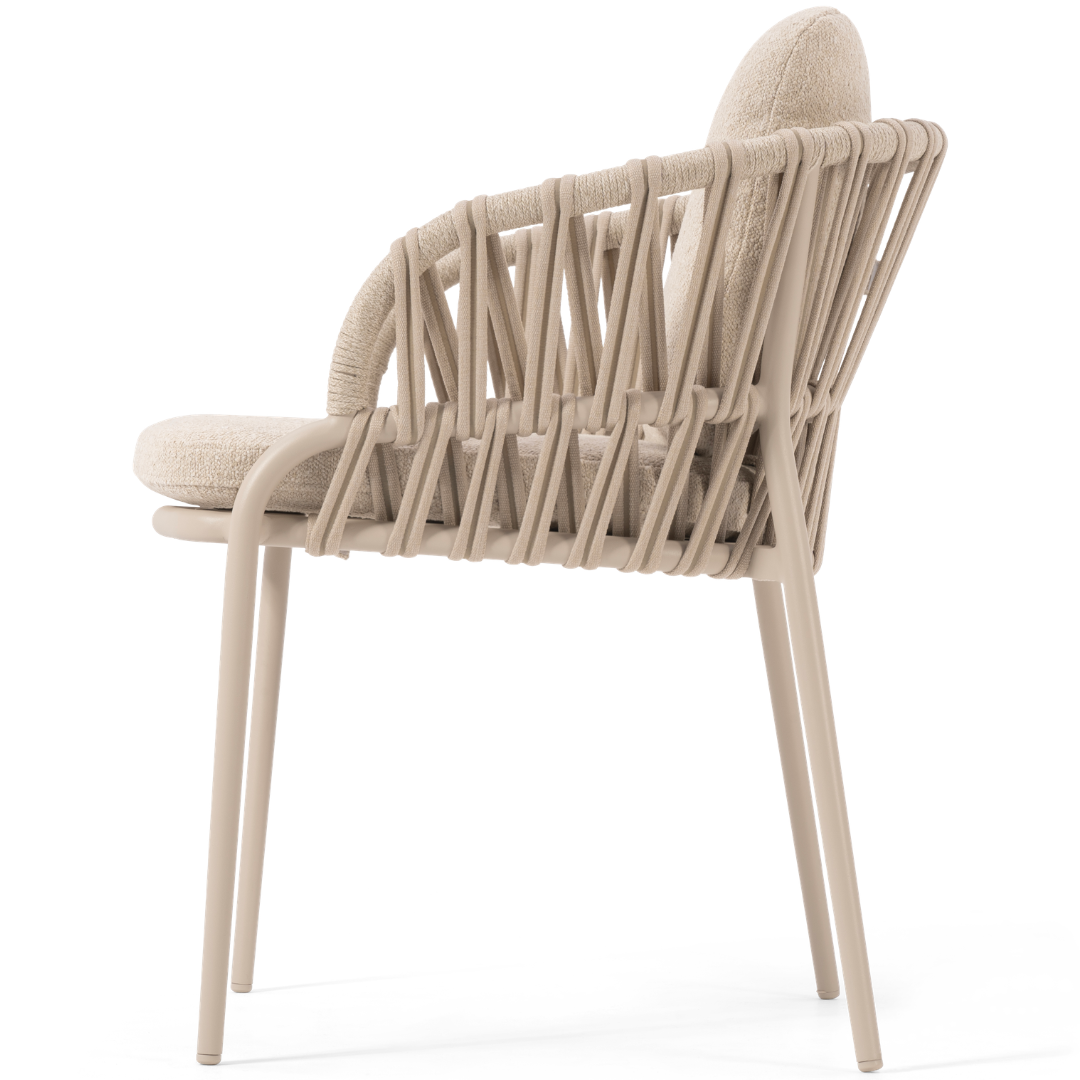 Set of 2: Noon Outdoor Dining Chairs - Mocha | PREORDER AUGUST