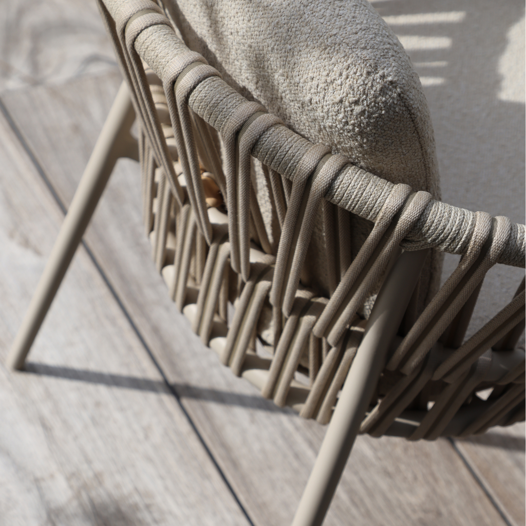 Set of 2: Noon Outdoor Dining Chairs - Mocha | PREORDER DECEMBER