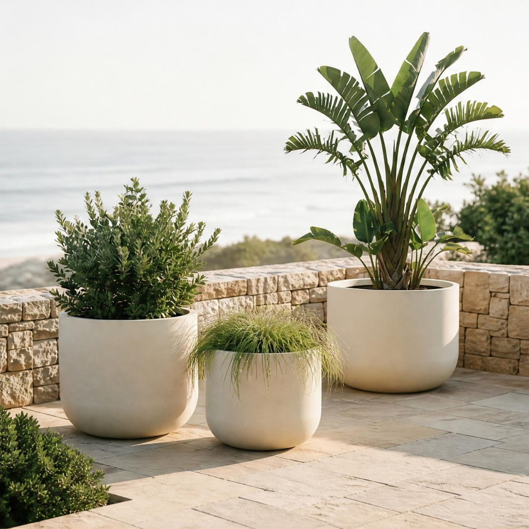 Rotunda Extra Large Planter - Natural White Pepper | PREORDER SEPTEMBER