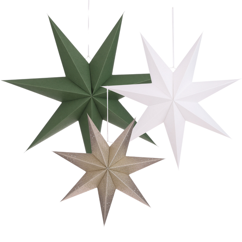 Statement size hanging stars (Recycled Paper)