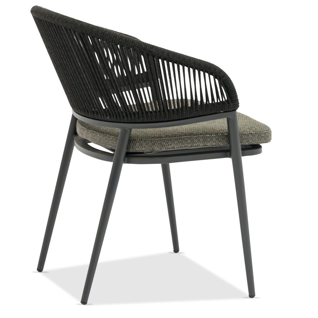 Set of 2: Jack Outdoor Dining Chair - Charcoal | PREORDER AUGUST