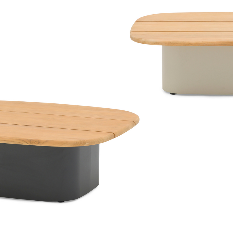 Wave 100cm Coffee Table - Teak