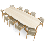 Albatross 3.1m Extendable Dining Table Organic - Sand | PREORDER AUGUST