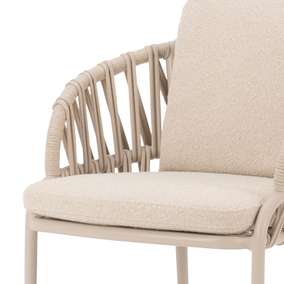 Set of 2: Noon Outdoor Dining Chairs - Mocha | PREORDER AUGUST