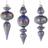 Set of 3: Glass Drop Ornaments