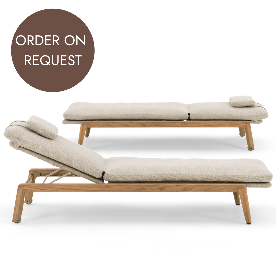 Set of 2: Tolo Sun Loungers - Teak | ON REQUEST