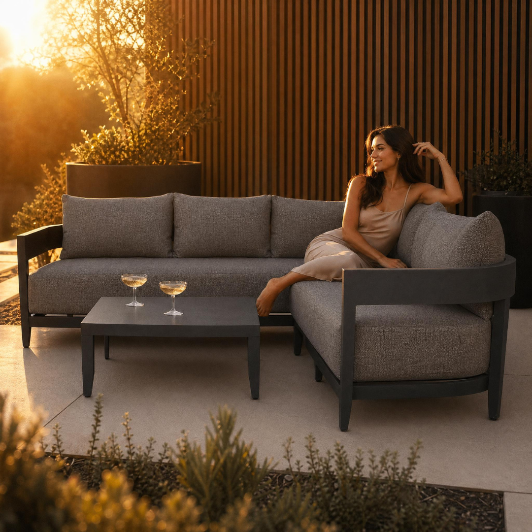 Porto Corner Sofa Set - Dark