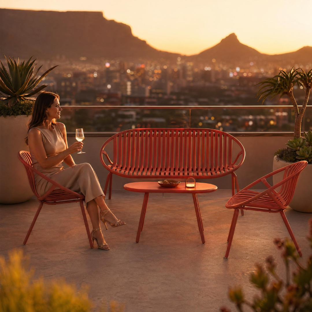 Lisbon Lounge Set - Terracotta