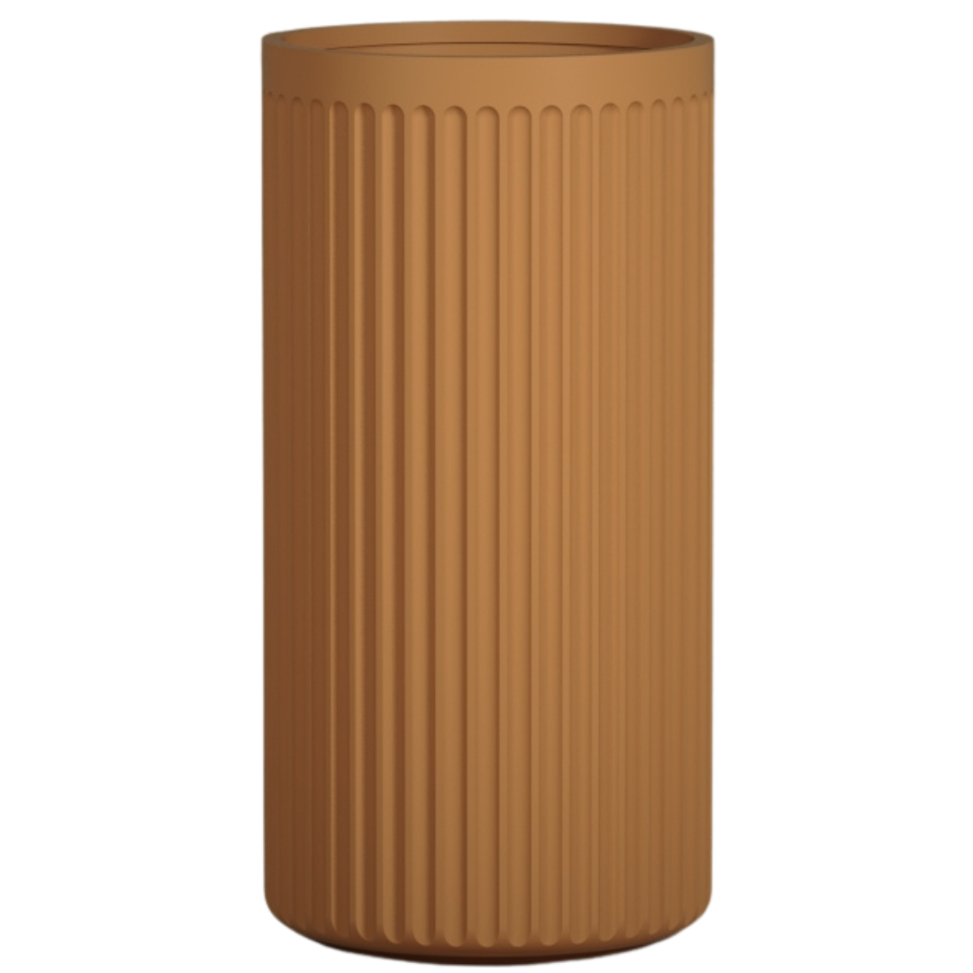 Doric Tall Planter - Natural Toasted Nut | PREORDER AUGUST