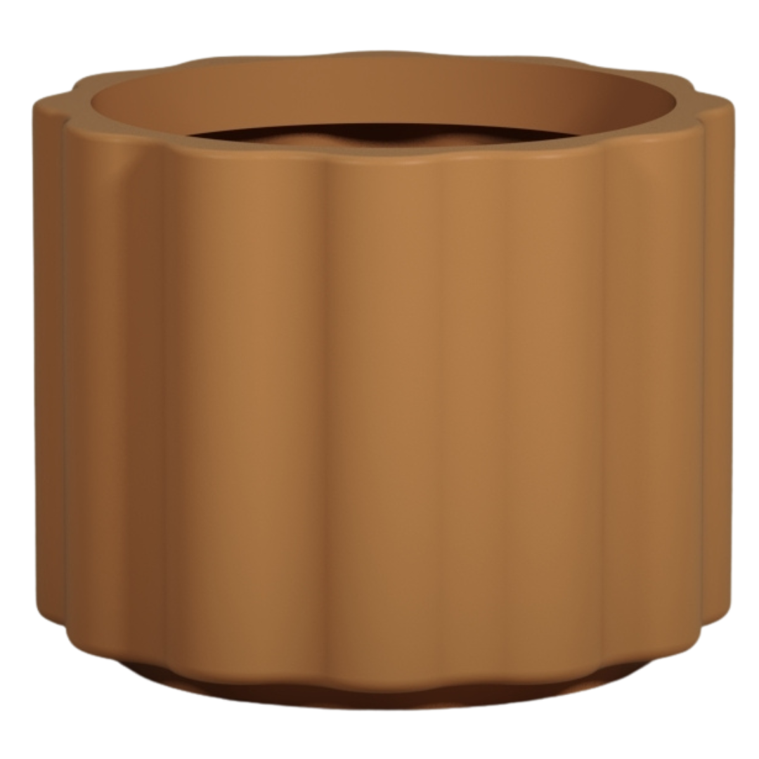Vattra Low Planter - Natural Toasted Nut | PREORDER AUGUST