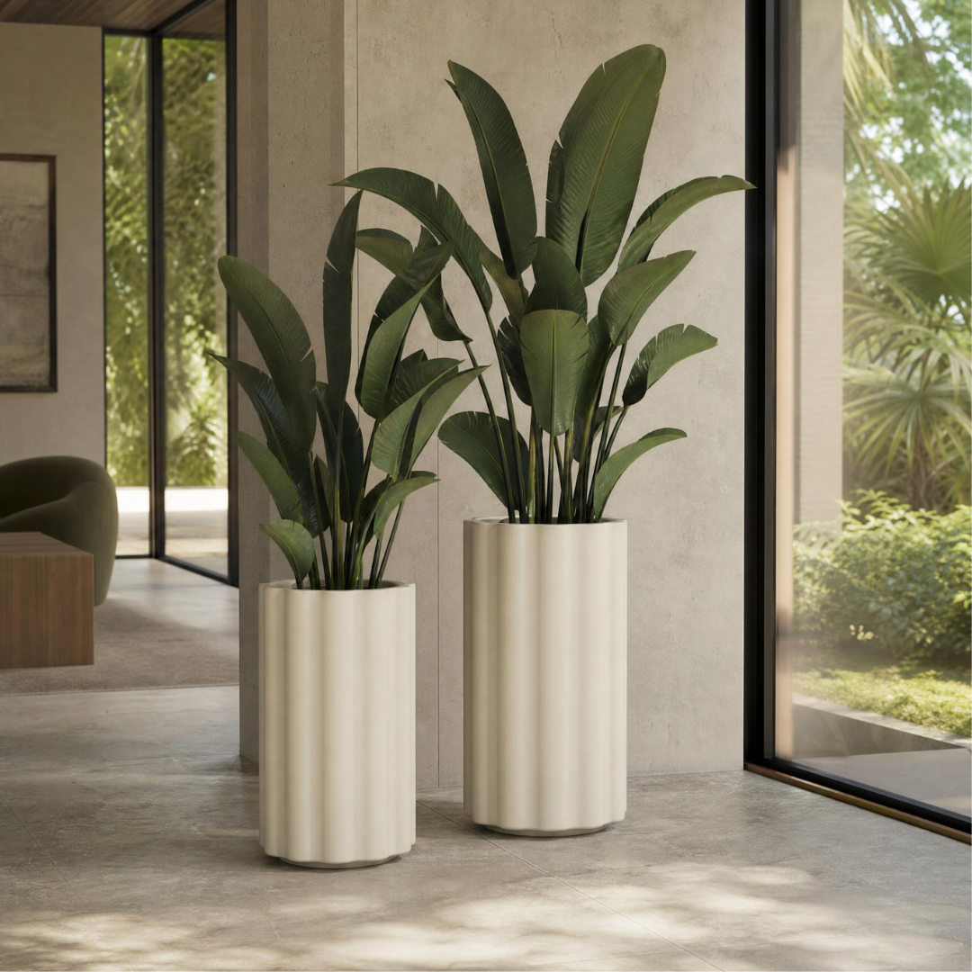 Vattra Tall Planter - Natural Linen | PREORDER AUGUST