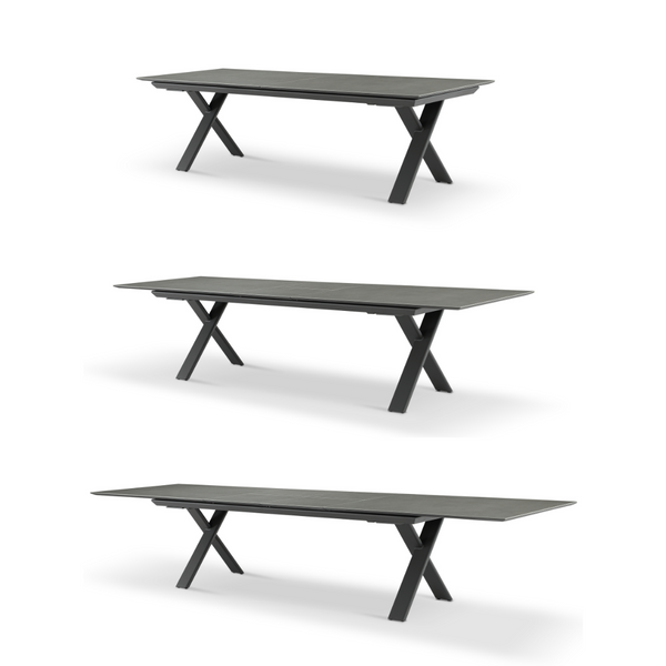 Albatross 4m Extendable Dining Table - Charcoal | PREORDER AUGUST