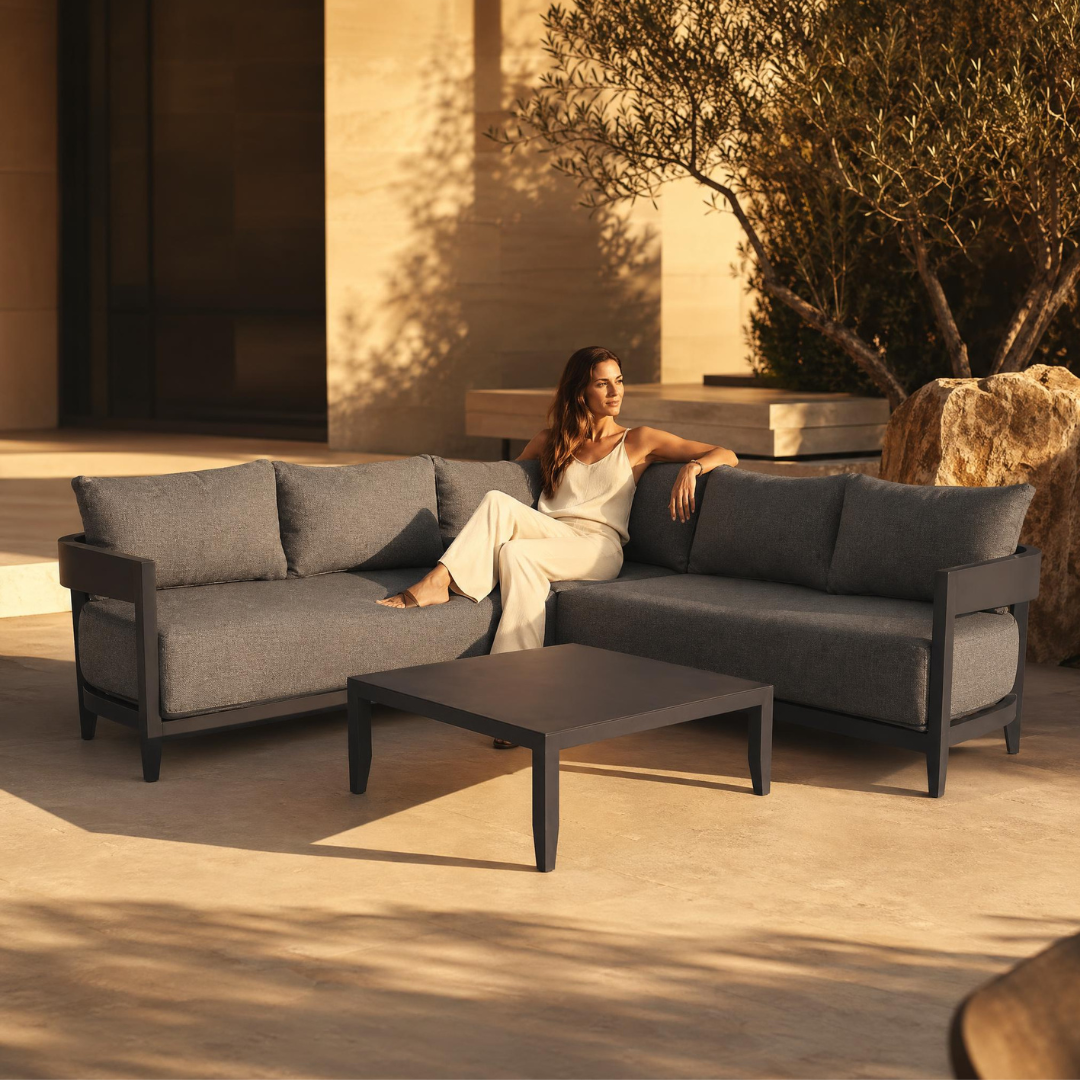 Porto Corner Sofa Set - Dark