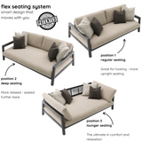 Tolo 3-Seater Sofa - Charcoal | PREORDER AUGUST