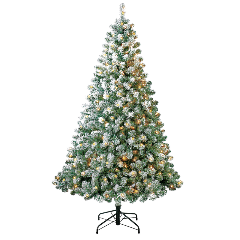 SNOWY OXFORD PINE: *PRELIT* 210CM CHRISTMAS TREE