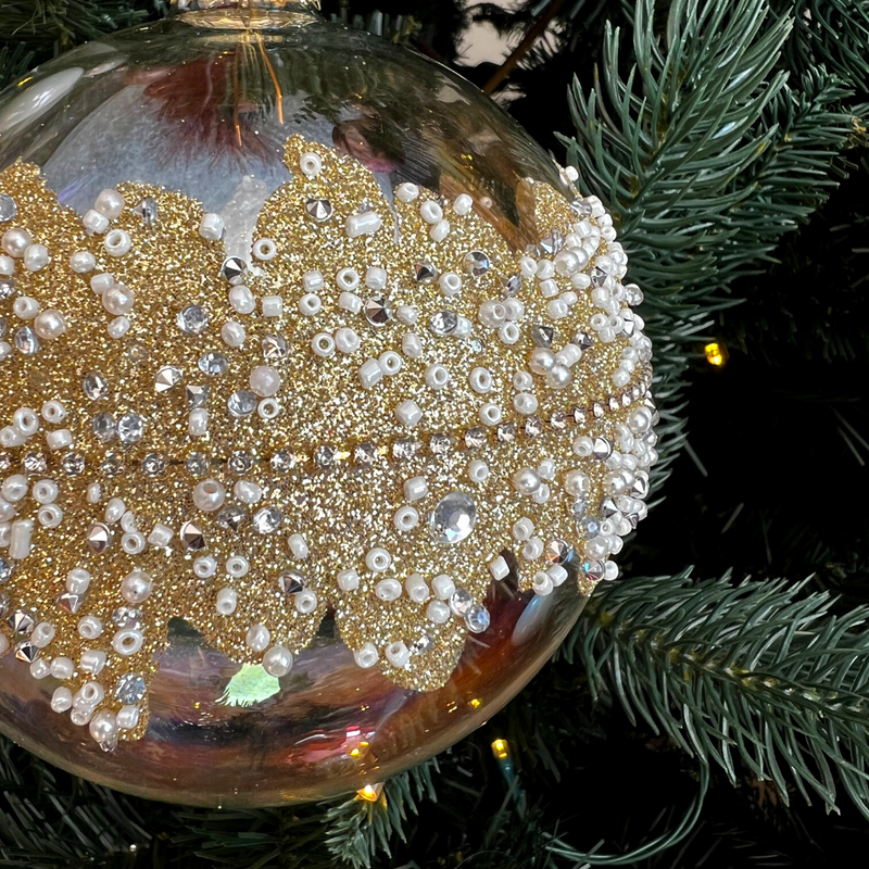 12cm Christmas Bauble Transparent