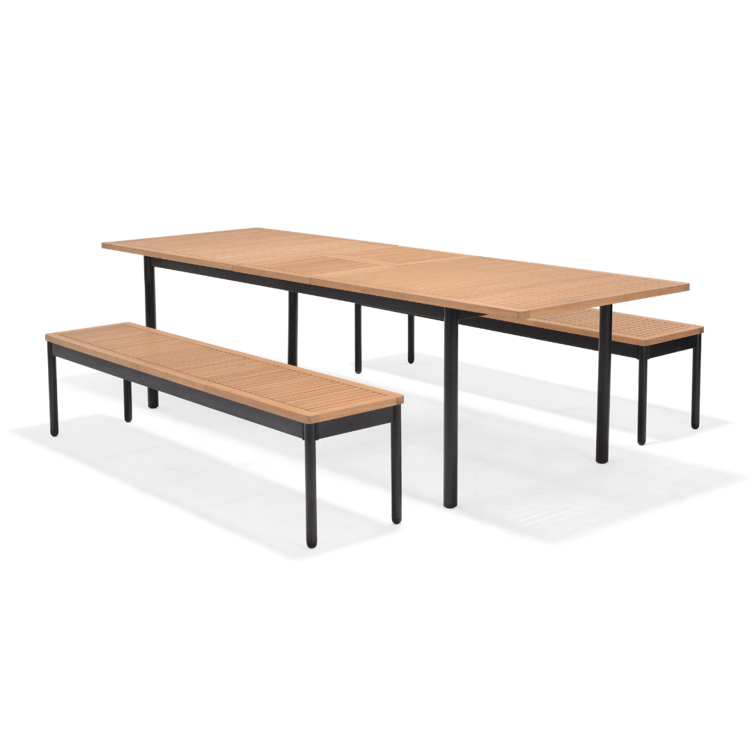 Bendigo Extendable Dining Set - Black
