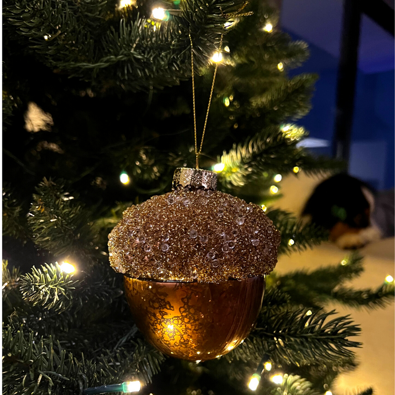 10cm Acorn Christmas Tree Ornament