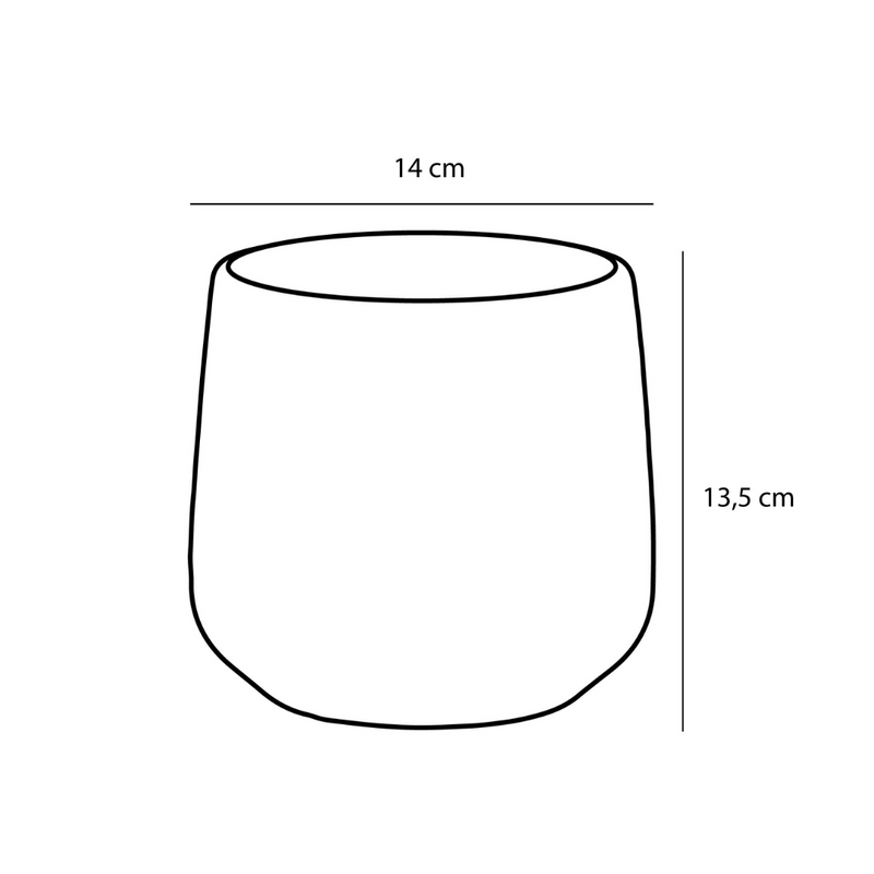 Amber Pot - Matte White