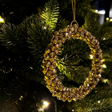 Gold Bells Wreath Tree Ornament