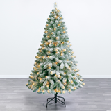 SNOWY OXFORD PINE: *PRELIT* 180CM CHRISTMAS TREE