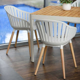 Set of 2: Nassau Dining Chairs - white