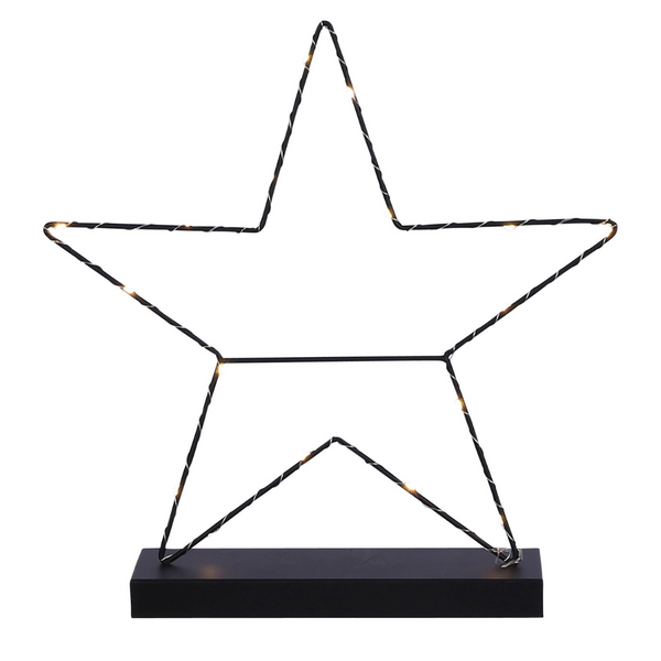 38cm Black Star - Battery Operated