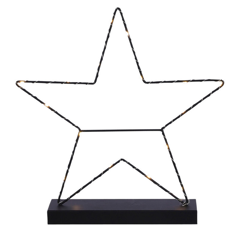 38cm Black Star - Battery Operated