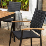 Portals 6 Seater Dining Set - Dark