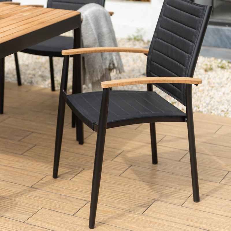 Portals 6 Seater Dining Set - Dark