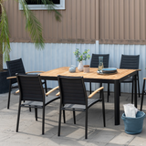 Portals 6 Seater Dining Set - Dark