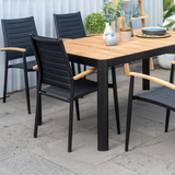 Portals 6 Seater Dining Set - Dark