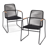 Set of 2: Wasabi Chairs - Black