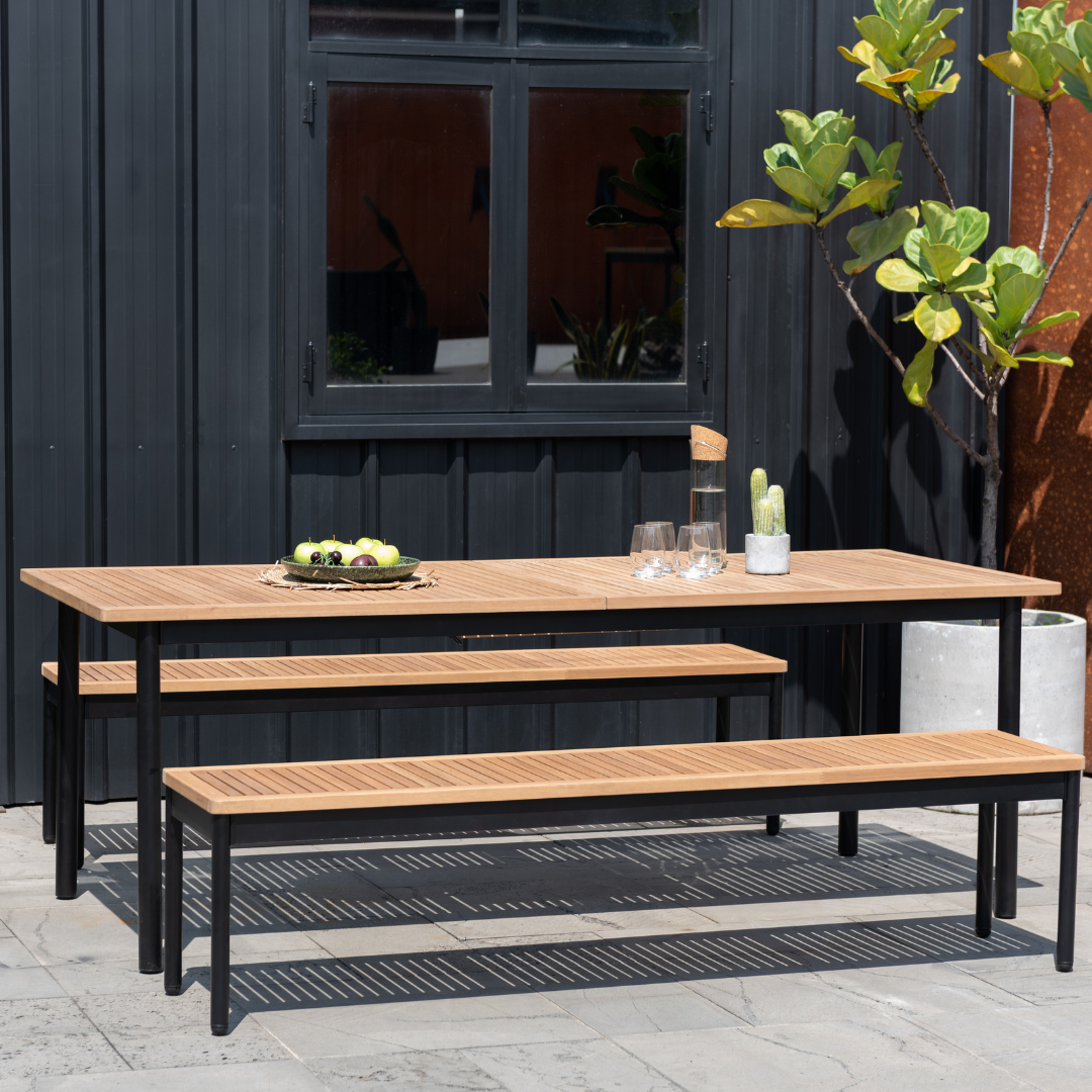 Bendigo Extendable Dining Set - Black
