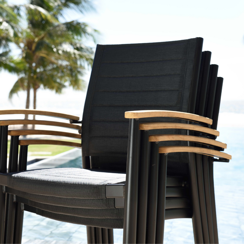 Portals 6 Seater Dining Set - Dark