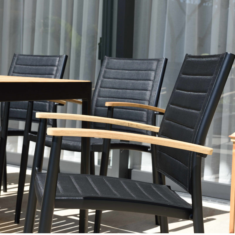 Portals 6 Seater Dining Set - Dark