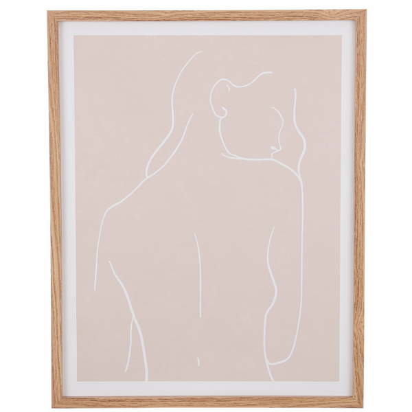 Line form art print - framed