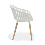 Set of 2: Nassau Dining Chairs - white