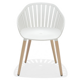 Set of 2: Nassau Dining Chairs - white